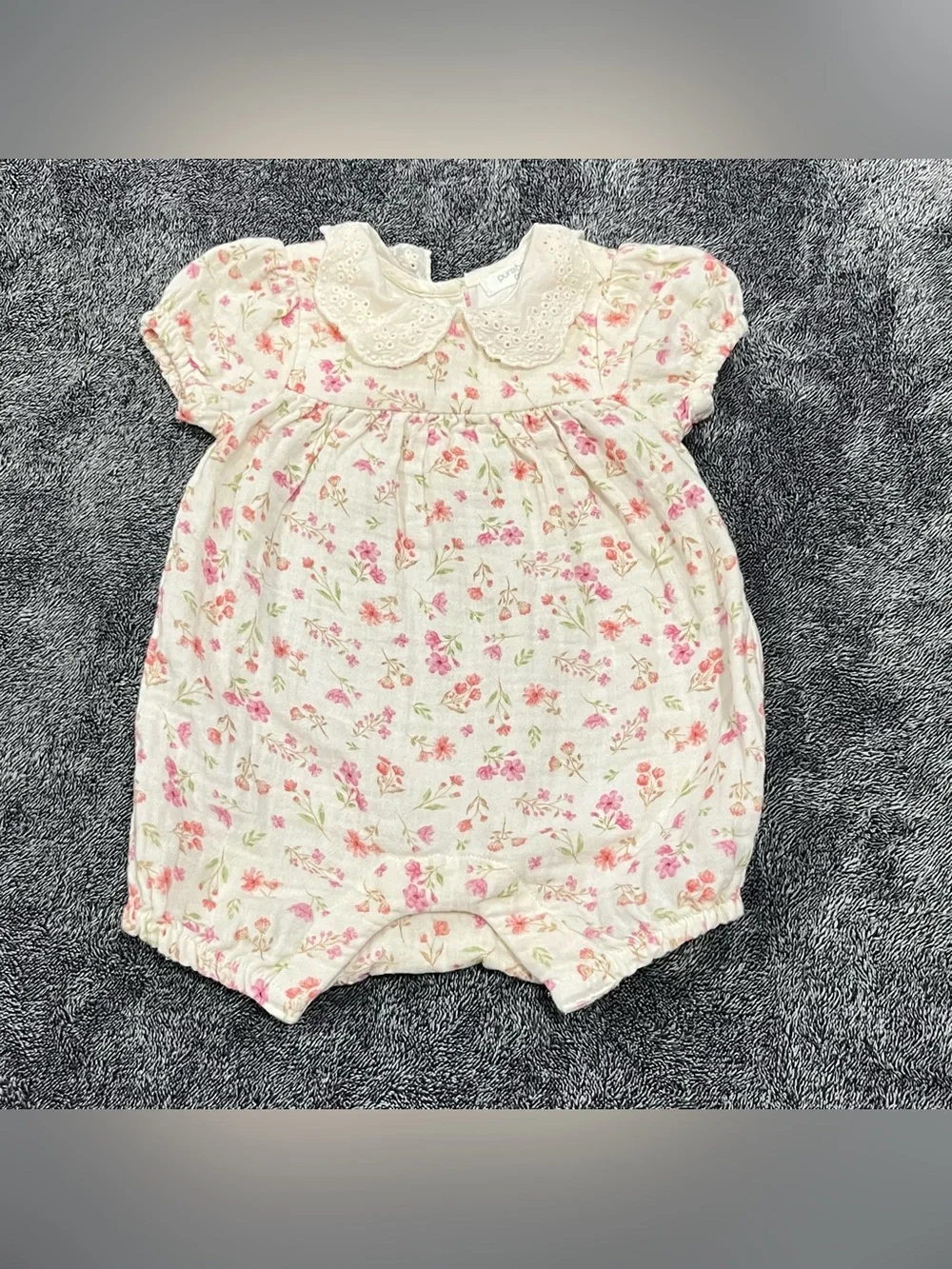Purebaby Seaside Floral-print Romper size 0-3